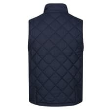 Image of Regatta Mens Londyn Quilted Insulated Bodywarmer Gilet Grey Blue Cream Green