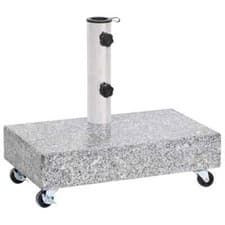 Image of Umbrella Base Light Grey 45x25x8.3 cm Granite vidaXL