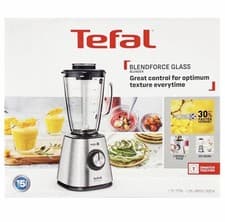 Image of Tefal Blendforce II Glass Jug Blender BL439DG0 Stainless Steel 800W Blender New