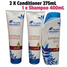 Image of Head & Shoulders Supreme Colour Protect Conditioner 275mL x2 + Shampoo 400mL Set