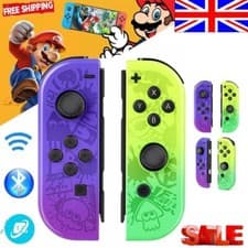 Image of For Nintendo Switch Joy Con Controller Wireless 1 Pair Gamepad Joypad Splatoon 3