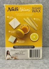 Image of Nads Natural Sugar Wax Kit 170g 6oz Hair Removal Face Legs Bikini Vegan