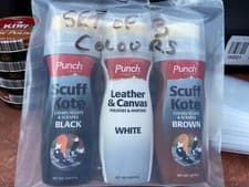 Image of PUNCH Covers Scuffs & Scrapes 75ml Shoe Polish - *3 OFFER* - BROWN/WHITE/NATURAL