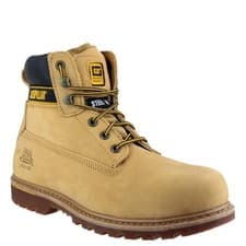 Image of Mens Caterpillar Holton SB Safety Steel Toe Cap Lace Up Work Boots Sizes 6-15 Ho