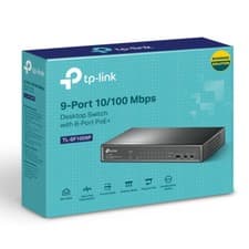 Image of TP-Link 9 Port 10/100Mbps TL-SF1009P Unmanaged Desktop Switch with 8 Port PoE