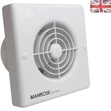 Image of Rated 100mm Ventilation Fan with 20-Min Timer - Whisper Quiet Design