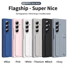 Image of For Samsung Galaxy Z Fold 7 6 5 4 3 5G Stand Case W/ Screen Protector +WristBand
