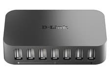 Image of D-Link DUB-H7/B 7-Port USB 2.0 Hub - UK Version