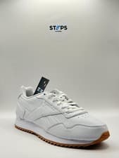Image of Reebok Royal Glide Ripple White Trainers Womens Brand New with Box