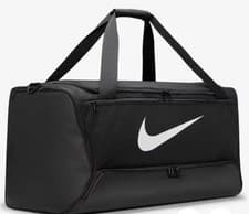 Image of NIKE BRASILIA L GRIPOO 95 Duffle Gym Bag Brand NIKE Black Large L/G 95 liters