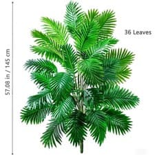 Image of 52-125cm Artificial Palm Tree Tropical Fake Plant Green Home Garden Decor