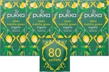 Image of Pukka - Clean Matcha Green Organic Herbal Tea - 4 Packs of 20 Sachets