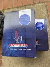 Image of White Aqualisa Varispray Shower Head 99.50.20 & Aquavalve Mixer Valve C609.20T