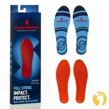 Image of Sorbothane Full Strike Insoles Gel Cushion Shock Absorbing Running Shoe Inserts