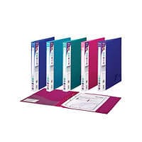 Image of Snopake 2 Ring Binder 25mm A4 Electra Assorted (Pack of 10) 10165