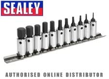 Image of Sealey AK62251 Hex Socket Bit Set 11pc 1/4"Sq Drive Metric