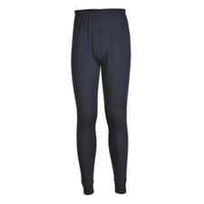 Image of Modaflame Mens Flame Resistant Anti Static Baselayer Leggings Navy L 31"