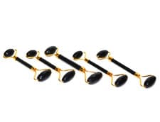 Image of Wholesale Lot 5PcXBlack Obsidian Double-sided Facial Roller Massager WITH BOX