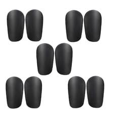 Image of Shin Pads 5-Pack, Black Shock-Absorbing Wear- Football Shin6969
