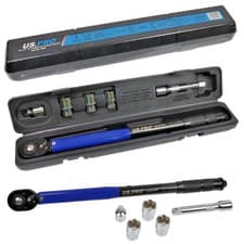 Image of US PRO 1/2" Drive Calibrated Torque Wrench 13.6/203.5Nm 10/105ft.lb Sockets Ext