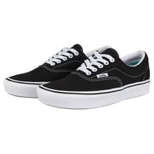 Image of Vans Off The Wall Comfycush Era Shoes Black White Adults Unisex Classic Trainers