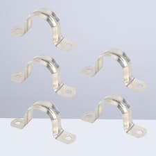 Image of 30 Pcs M20 Stainless Steel Pipe Clamp Fixed Support Riding Horse U Shape