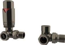 Image of UK Radiators Thermostatic TRV Valves 1/2"x15mm Angled/Corner/Straight *TRVPack*