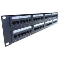 Image of Connekt Gear 48 Port Patch Panel Cat6 IDC Punch Down 19 inch 90-0046