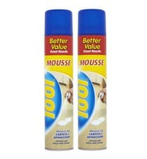Image of Pack of 2 1001 Carpet Cleaning Mousse for Carpets and Upholstery 350ml