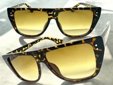 Image of Classic Elegant Vintage Retro Style Light Tint Lens SUNGLASSES Tortoise Frame