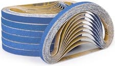 Image of 50 Pack 13 x 457mm 40 60 80 120 Grit Blue Zirconia Sanding Belts For Belt Sander
