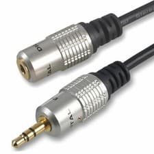 Image of PRO 3.5mm Stereo Jack Headphone Extension Aux Lead Audio Cable 0.5m 1m 2m 5m 10m