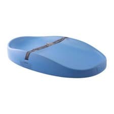 Image of Bumbo Changing Mat Ergonomic Pad Safety Harness Soft Lightweight Powder Blue