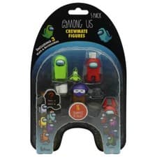Image of Among Us AU2040 GREEN-RED Crewmate Figures 5-pack (Box damaged)