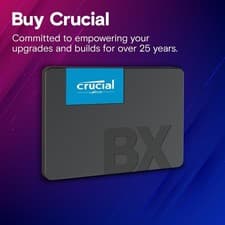 Image of Crucial BX500 480GB 2.5" SATA 3 6GB/S 3D NAND SSD STORAGE MEMORY CT480BX500SSD1