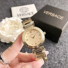 Image of Luxury Versace Women's Classic Quartz Watch Dial 32mm - Alloy wristband with box