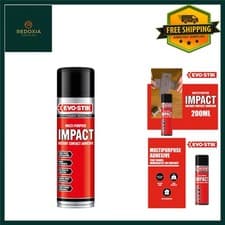 Image of Evo-Stik Impact Adhesive Spray 200ml - Bonds on Contact, Fast Drying & Strong