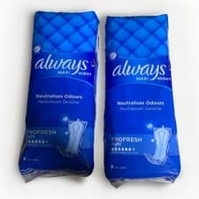 Image of Always Maxi Night Profresh Night 9s Pads- 2 Packs (Total 18 pads)