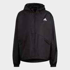 Image of Adidas Essentials Womens Oversize Logo Windbreaker Black (RRP £45)