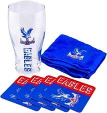Image of Football Glass MiniBarSet Liverpool Man United Arsenal Chelsea Official Licensed