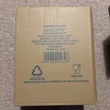 Image of Plain LDPE Grip Seal Bags Suitable For Food Use 10x14” QTY 1000