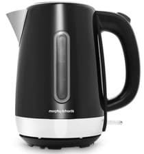 Image of Morphy Richards EQUIP Stainless Steel Jug Kettle Black and Chrome 360deg 102783