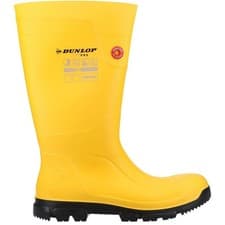 Image of Dunlop Purofort FieldPRO Full Safety Wellington Yellow/Black SRC rated Profess