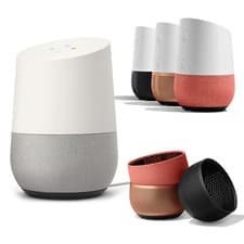 Image of Google Home | White + Base Colours | Smart Speaker | Nest Audio Assistant