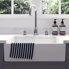Image of Intermediate Gloss White 500x400x145 Ceramic Belfast Butler Kitchen Sink & Waste