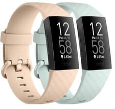 Image of For Fitbit Charge 3 4 Strap Band Wristband Watch Replacement Silicone2-Pack