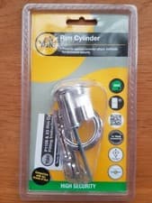Image of Genuine replacement Yale X5 Rim Cylinder barrel in Pol/Chrome or Pol/Brass.