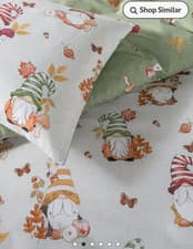 Image of BNWT GEORGE DOUBLE SIZE AUTUMN GONKS GNOMES HOBGOBLIN DUVET COVER BEDDING SET