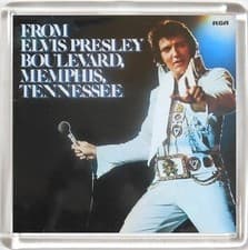 Image of ELVIS PRESLEY FROM ELVIS PRESLEY BOULEVARD, MEMPHIS ALBUM COVER FRIDGE MAGNET