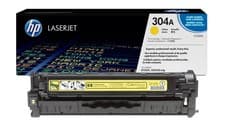 Image of HP 304A Yellow Original Toner Cartridge - CC532A